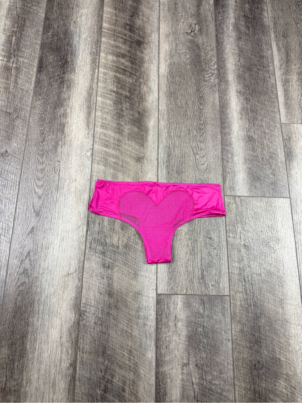 VS Dark Pink Heart Cheeky Underwear